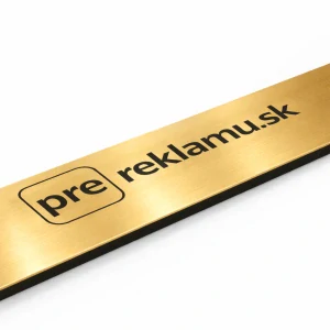 LaserAcrylEco - zlatá brúsená lesklá/čierna