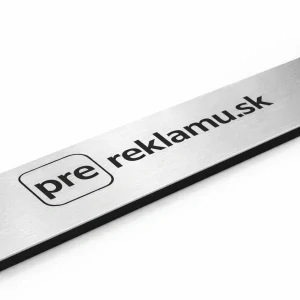 LaserAcrylEco - strieborná brúsená lesklá/čierna