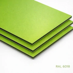 ALU-BOND - zelená RAL 6018 mat/mat