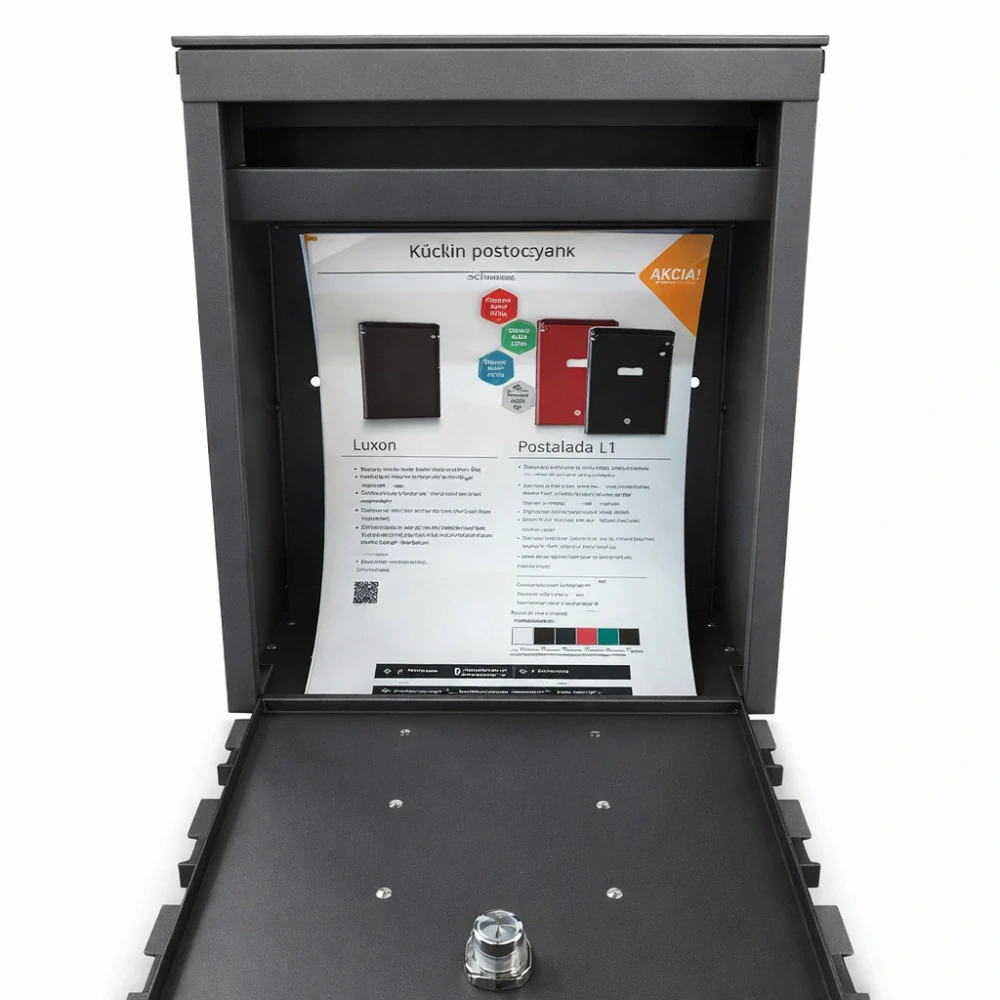 Poštová schránka Four Lines 4 -  Hnedá