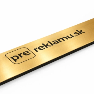 LaserAcryl1 - zlatá brúsená lesklá/čierna