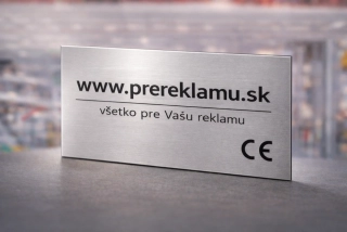 Alucast - hliníkový gravírovací plech - strieborný/čierny matný